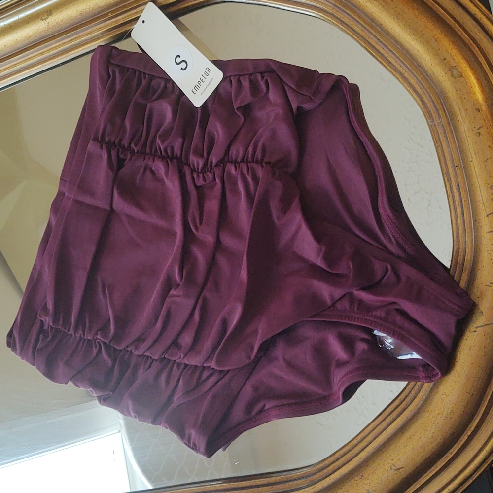 Women's High-Waisted Swim Bottom - Purple
